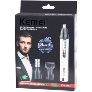 Kemei 3 in 1 Snelle scheren Mannen Elektrische Neus Oorhaar Trimmer Pijnloos Vrouwen trimmen bakkebaarden wenkbrauwen Baard haar