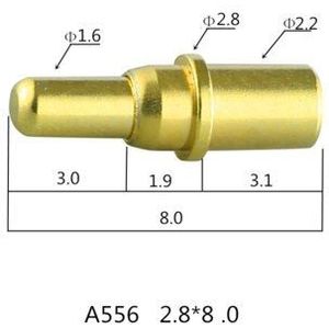 Opladen Vingerhoed High-Huidige Lente Vingerhoed Pcb Contact Lente Naald Probe Dubbele Kop Pin Pin Positionering Naald Contact