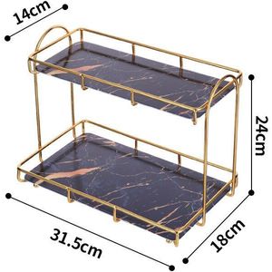 Multifunctionele Opslag Rack Badkamer Make Organizer Verwijderbare Desktop Opslag Plank Luxe Cosmeticsorganizer