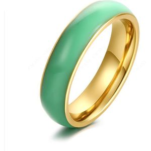 Cacana Rvs Ringen Voor Vrouwen Heldere Keramiek Mode-sieraden Geen. R140 141