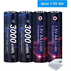 8Slots 1.5V Aa Batterij Oplader Led Indicator Lader Voor 1.5V Aa Lithium Li-Ion Oplaadbare Batterij + 1.5V Aa Batterij