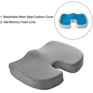 Super Cool Siliconengel Auto Zitkussen U Vorm Trage Rebound Memory Foam Kussen Voor Mannen Vrouwen Hip Beschermen Bericht stoel Mat