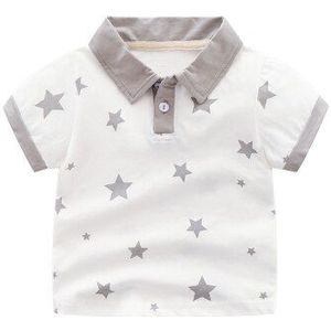0-3y Zuigelingen T-shirt Turn-Down Kraag Katoenen Baby Boy Kleding Camiseta De Bebe Korte Mouw Little Kinderen Zomer tops