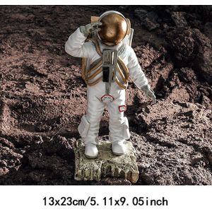 Duvarsaati Hars Space Man Sculptuur Abstracte Sculptuur Astronaut Standbeelden Woondecoratie Geometrische Ambachten Kantoor Ornament
