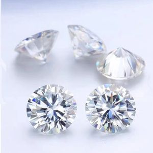 5PCS 5mm IJ kleur 0.5ct Uitstekende Ronde Cut lab Grown Moissanite Steen VVS1 losse diamanten ring materiaal voor vrouwen