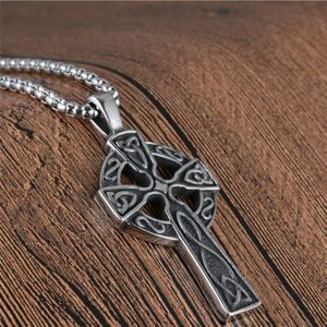 Cross Man Kettingen Rvs Hangers Mode Ketting Voor Mannelijke Stalen Accessoires Sieraden Voor Hals