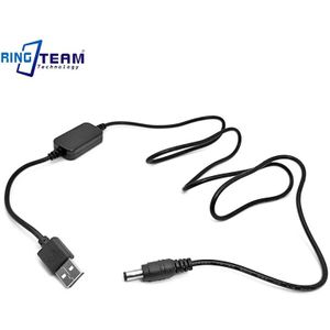 DC 5 v USB Drive Kabel Adapter voor Camera DC Coupler PW20 AC-PW20 FW50 Canon DR-E6 (ACK-E6) LPE6 DR-E18 (ACK-E18) LPE17 DR-400