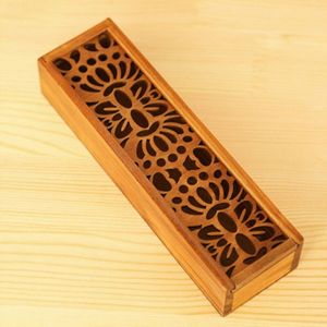 Houten Hollow Bureau Opbergdoos Voor Etui Sieraden Briefpapier Elegante Opbergdoos Cosmetische Organisator Bureau Accessoires