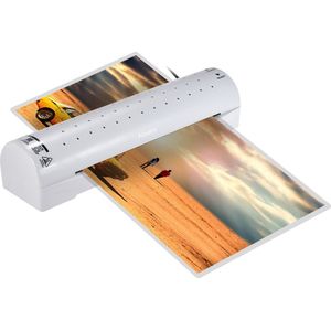 A4 Foto/Papier/Document Koude Laminator 2 Rollers Quick Warming Up Snelle Lamineren Snelheid Temperatuur Verstelbare voor koud/100