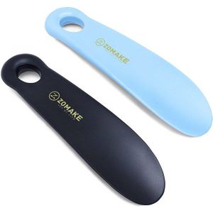 Zomake Duurzaam Schoenlepel Lui Mini Schoen Hoorns Voor Mannen, Vrouwen, 7.3 Inch Plastic Schoenlepel Voor Reizen