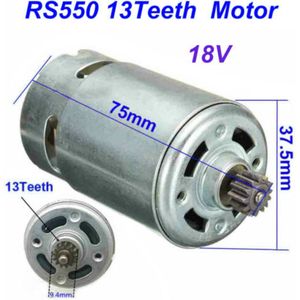 1Pcs 18V RS-550VC-8518 Metalen Motor RS550 13T Tanden Gear Vervangen Voor Bosch GSR10.8-2-LI Gsr Met Sterke Magnetische carbon Borstel