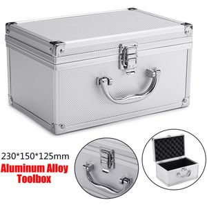 23x15x12.5 cm Gereedschapskist Aluminium Huis Opbergdoos Draagbare Opslag Koffer Reizen Bagage Organizer Case gereedschap