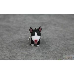 Mooie Puppy Sleutelhanger Dag Model Malamute Japanse Akita Bull Terrier Pvc Tas Hanger Accessoires