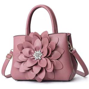 Diamond Women Handbag 3D Flower PU Leather Tote Bag Female Large Shoulder Bag Girls Ladies Messenger Bags