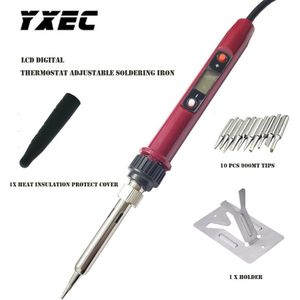 936H 80W Digitale Elektrische Soldeerbout Kit Set Temperatuur Verstelbare 220V Lasapparaat Keramische Heater 900M iron Tips Rework