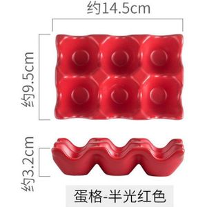 Ei Grid Keuken Benodigdheden Huishoudelijke Keramische Servies Levert Zes Raster Matte Kleur Glazuur Frosted Ei Rack