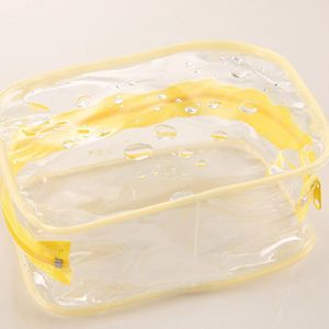 Aankomst Transparante Cosmetische Tas Vrouwen Reizen Makeup Organizer PVC Case voor Cosmetica Casual Rits Tas Organizer Necessaire
