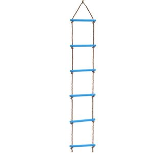Klimtouw Ladder Kids Zes-Sectie Swing Accessoires Speeltuin Opknoping Ladder Speelgoed Oefening Apparatuur Voor Outdoor Indoor