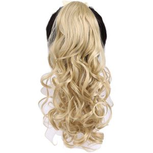 22 "Lang Golvend Synthetische Paardenstaart Extensions Clip-In Paardenstaart Trekkoord Natuurlijke Hair Extension Hittebestendige Haarstukken