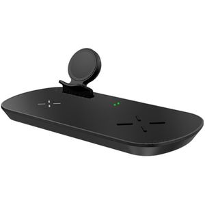 3 In 1 Qi Draadloze Oplader Voor Samsung Horloge Galaxy Buds Oortelefoon 10W Snelle Draadloze Opladen Pad Station Voor samsung S10 Plus