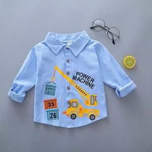 Kid Boy Shirt Katoen Peuter Baby Baby Jongens Lange Mouwen Lente Blouse Kinderen Casual Shirt Voor Jongens kleding