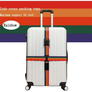 Bagage Riem Kruis Riem Verpakking Verstelbare Koffer Nylon 3 Cijfers Wachtwoord Lock Gesp Bagage Riemen Reizen Accessoires