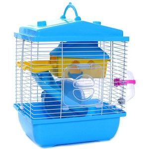 Huisdier Kooi Hamster Huisje Met Transparant Dakraam Double Layer Huis Voor Hamster Gouden Hamster Huisdier