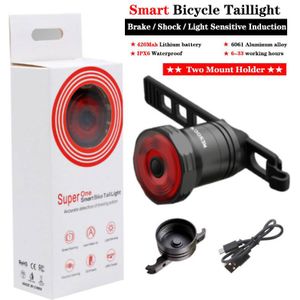 Lism Smart Fiets Staart Achterlicht Auto Start Stop Brake IPX6 Waterdichte Usb Charge Fietsen Tail Achterlicht Fiets Led Verlichting