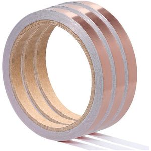 3*10M Koperfolie Tape Met Geleidende Adhensive Emi Afscherming Geleidende Lijm Voor Glas In Lood, papier Circuits, Elektrische R