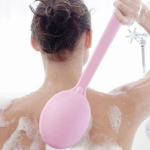 Magic Massage Bad Borstel 35Cm Zijdig Natuurlijke Haren Scrubber Lange Handvat High-End Spa Douche Borstel Bad Body massage Borstels