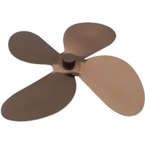 4-Blade Kachel Fan Eco Vriendelijke Verwarmde Fan Haard Ventilator Voor Houtgestookte Ecologische Fan Warmte Aangedreven Vijf Ster vorm