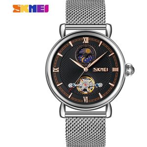 Skmei Zakelijke Horloge Mannen Automatische Maanfase Klok Top Brand Waterdicht Mechanische Mannelijke Horloge Relogio Masculino 9220