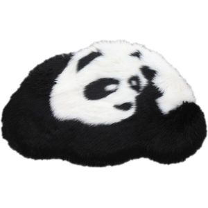 Dier Panda Stijl Zachte Tapijt Anti-Slip Mat Thuis Shaggy Tapijt Gebied voor Woonkamer Slaapkamer Badkamer Baby Mooie panda Tapijt 80*54cm