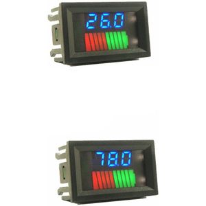 10 Segment Batterij Niveau Led Dual Display 12 V/36 V/60 V 24 V/48 V /72V Lithium Batterij Capaciteit Meter Lading Indicator Batterij Test