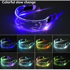 Led Bril El Draad Neon Party Luminous Light Up Bril Rave Kostuum Feestelijke Party Decor Dj Zonnebril Halloween Decoratie