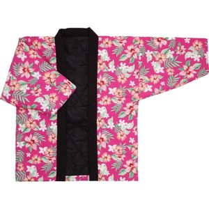 Japanse Stijl Vrouwen Print Kimono Jas Winter Dikke Katoen Gewatteerde Jas Vintage Dames Warm Houden Kimono Tops Losse Overjas
