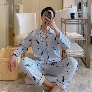 Xizou Mannen Katoenen Pyjama Brief Gestreepte Nachtkleding Casual Pyjama Sets Casual Sleep & Lounge Pyjama Plus Size 3XL pijama