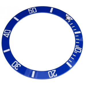 38*30.6 Mm Hoge Hardheid Keramische Horloge Bezel 4 Kleuren Keuze Lichtgewicht Horloge Bezel Insert Loop Vervanging onderdelen
