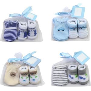 Baby Sokken + Anti-Kras Handschoenen Set Voor Baby Jongens Baby 0-6 Maanden Pasgeboren P31B