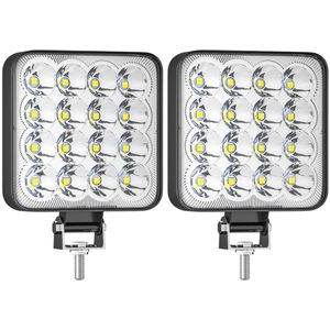 Auto Led Verlichting Cob Chips 48 Watt Dc 12/ 24 Volt 6500K Wit Spot Verlichting Voor Fso universele Truck Auto Lampen 1/2Pc