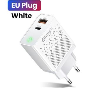 Elough Quick Charger 3.0 Usb Charger Voor Iphone 12 13 Xiaomi Redmi Poco X3 Led Digitale Display Snelle Opladen Muur telefoon Oplader