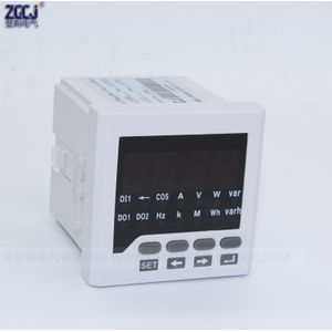 CJ-D61 multifunctionele AC elektriciteit parameters panel meter AC ampere voltage watt var power factor combinatie meter met RS485