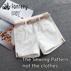 Dames Sexy Jeans Shorts Naaien Patroon Template Snijden tekening Kleding DIY M66