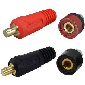 Tig Soldeer Kabel Board Connectors-Stekkers En Stopcontacten DKJ35-50 & Dkz 35-50 Dinse Quick Fitting