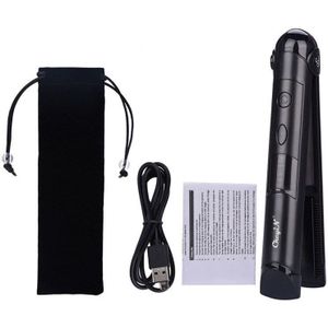 Draagbare Draadloze Stijltang Curler Mini Usb Oplaadbare Led Display Verstelbare Temperatuur Strijkijzers Haar Styling Tool