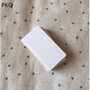 200 Stks/partij 4*8 Cm Blank Kraft Tags Zwart Karton Prijzen Tags Diy Merkt Labels Wit Papier Etiketten