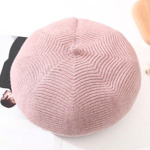 Winter Warm Solid Baret Vrouwen Vilt Wol Franse Lolita Baretten Caps Voor Vrouwen Meisje Unisex Lente Outdoor Mooie