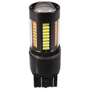 Hyzhauto 1Pc 1157 P21/5 W BAY15D T25 3157 W21/5 W 7443 T20 Led Dual- kleur Auto Licht 4014 66-SMD Led Richtingaanwijzer Drl Lamp 12V