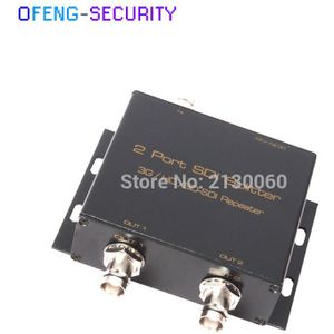 SDI distributeur sdi repeater, SDI Splitter 1x2, SD/HD/3G-SDI Repeater, ondersteuning 1080 p Brede Voltage5-12V