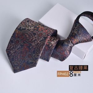 8Cm Rits Banden Voor Mannen Professionele Business Executive Gestreepte Lui Pull Stropdassen Corbata Vintage Bruiloft Accessorie